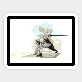 MGS4 Raiden vs Gekko Sticker